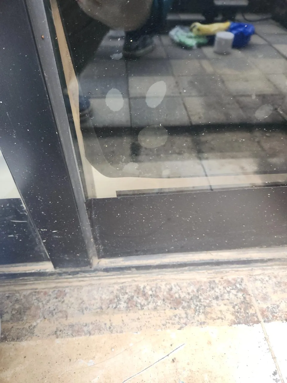 연통 슬리브 결합 마감 모습